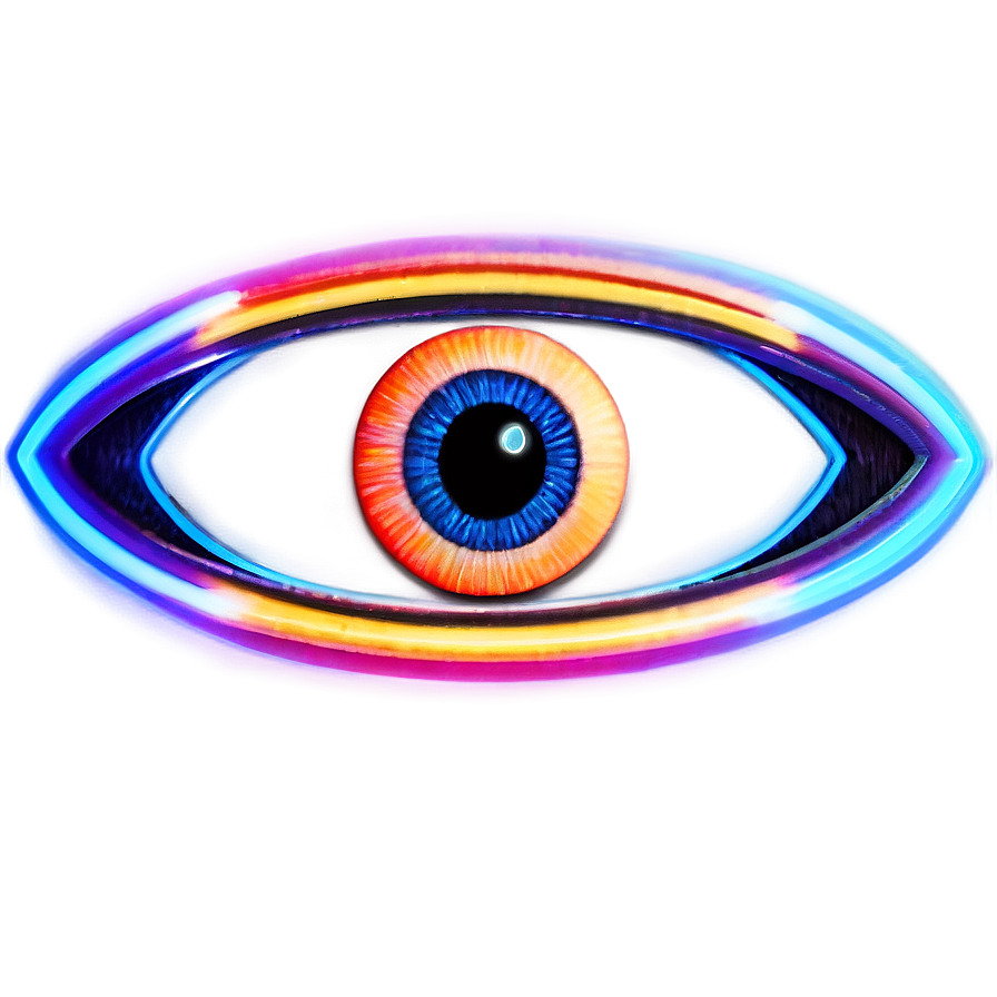 Neon Eye Sign Png Yuv54