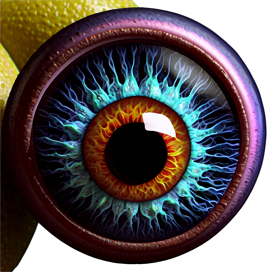 Neon Eyeball Png 05242024