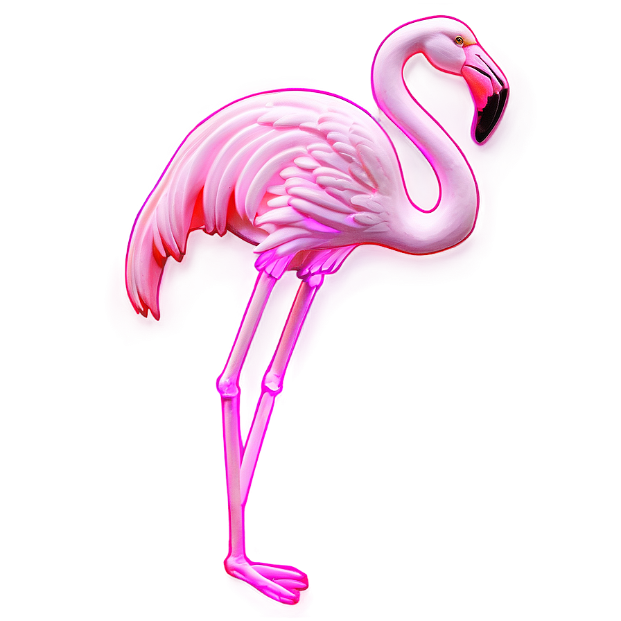 Neon Flamingo Light Png Wyw10