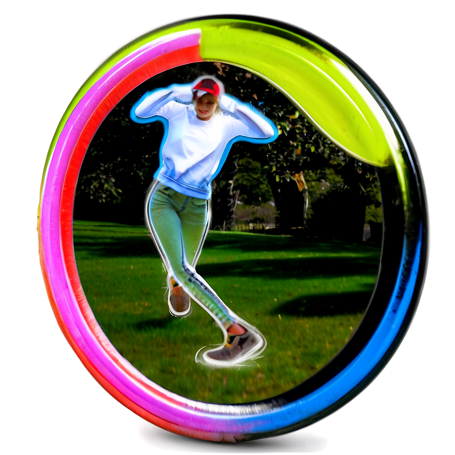 Neon Frisbee Png Dry31