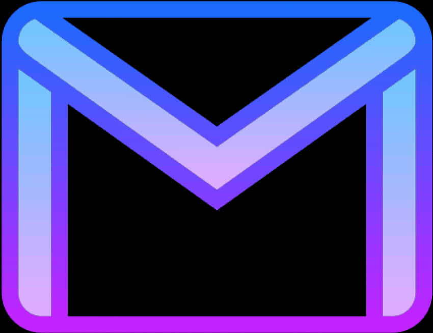 Neon Glow Gmail Logo