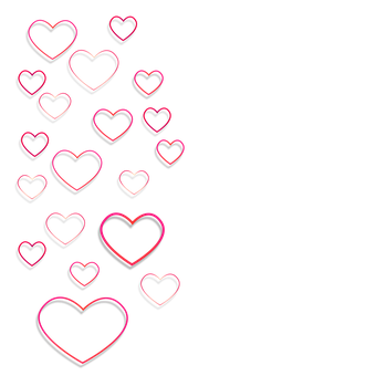 Neon Glow Hearts Background