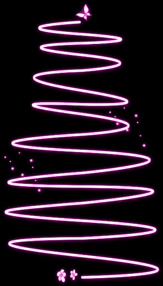 Neon Glow Spiral Christmas Tree