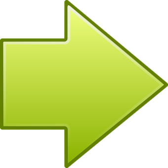 Neon Green Arrow Icon