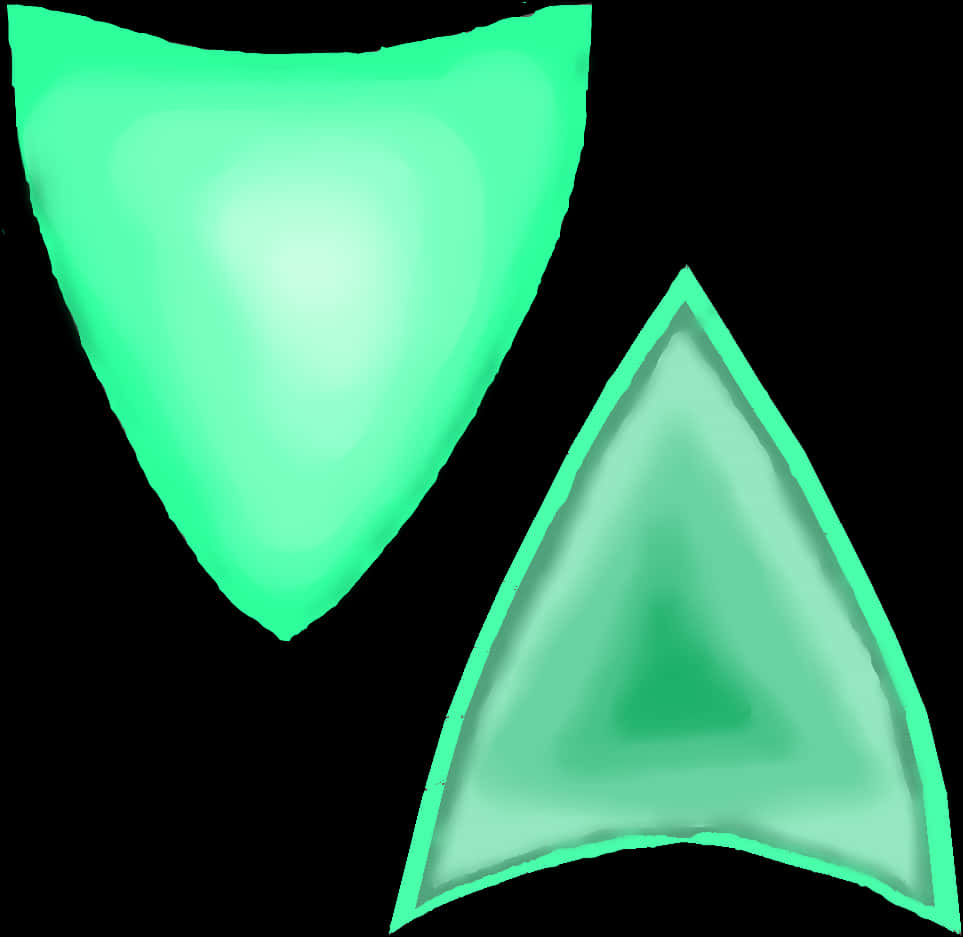 Neon Green Cat Ears Illustration