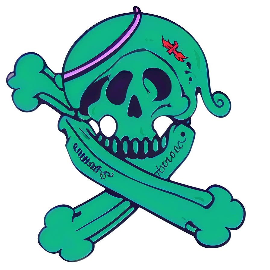 Neon Green Jolly Roger