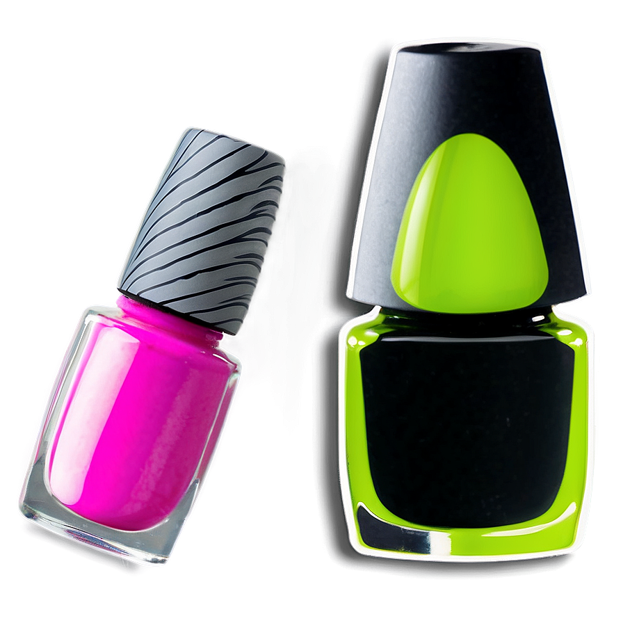 Neon Green Nail Polish Bottle Png 06292024