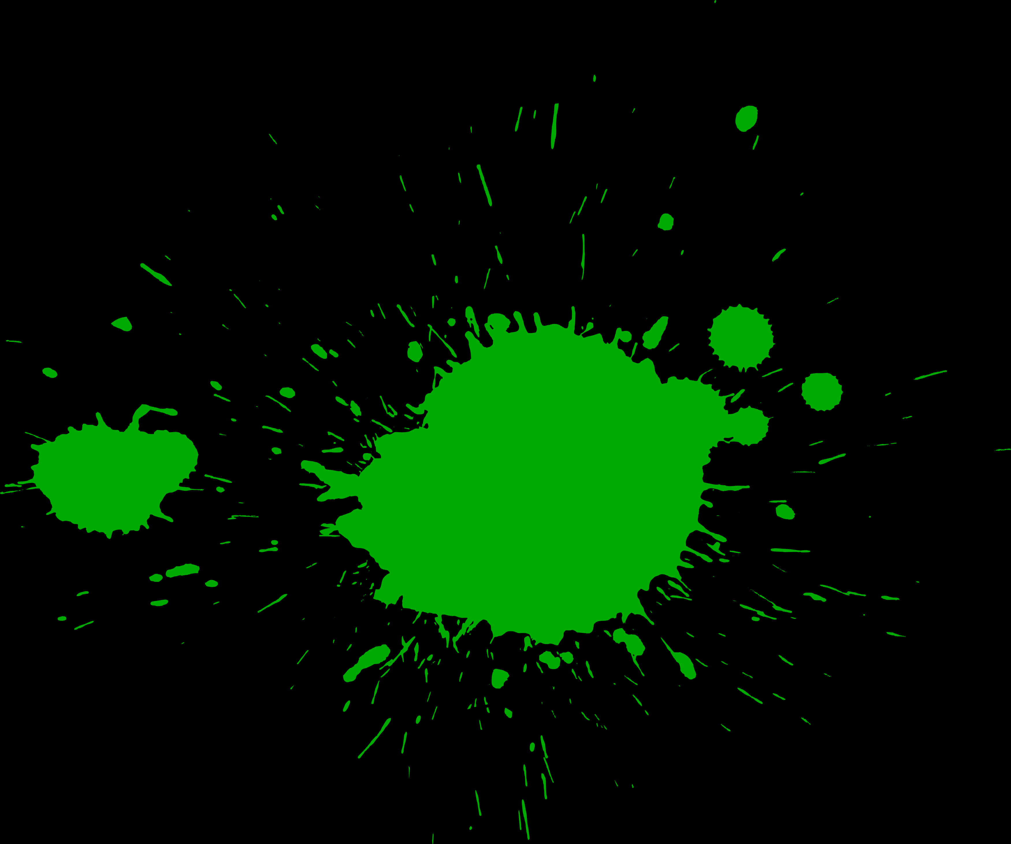 Neon Green Paint Splatter