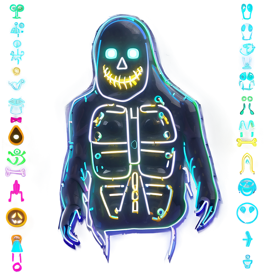 Neon Halloween Theme Png 8