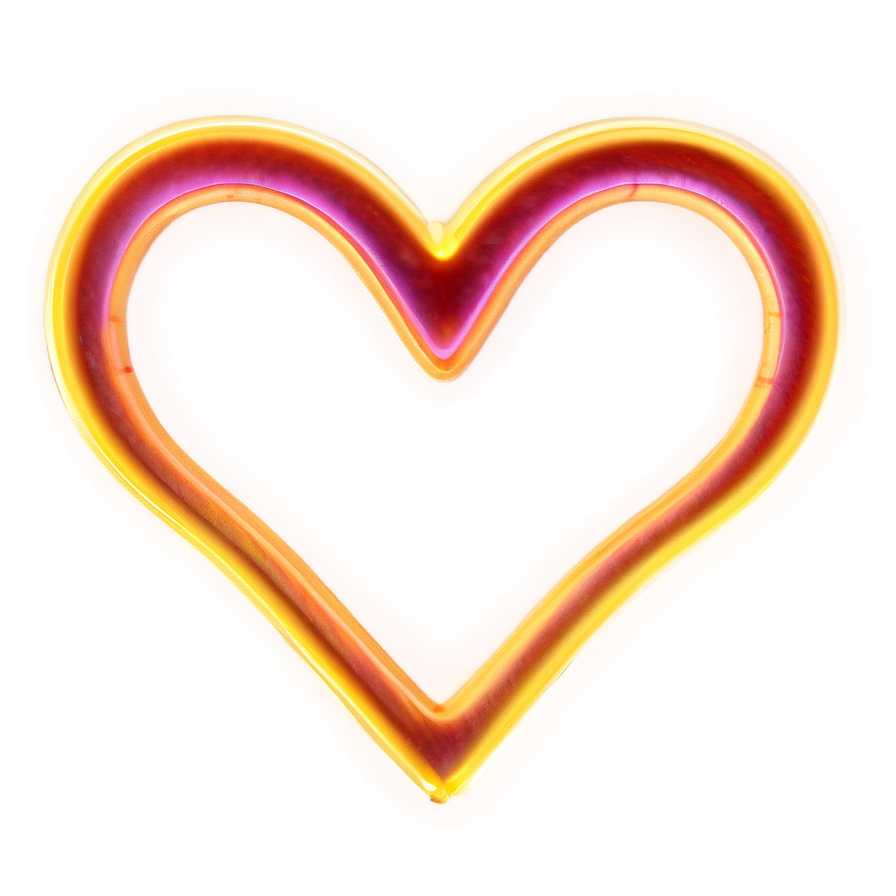 Neon Heart Art Png Ohl50