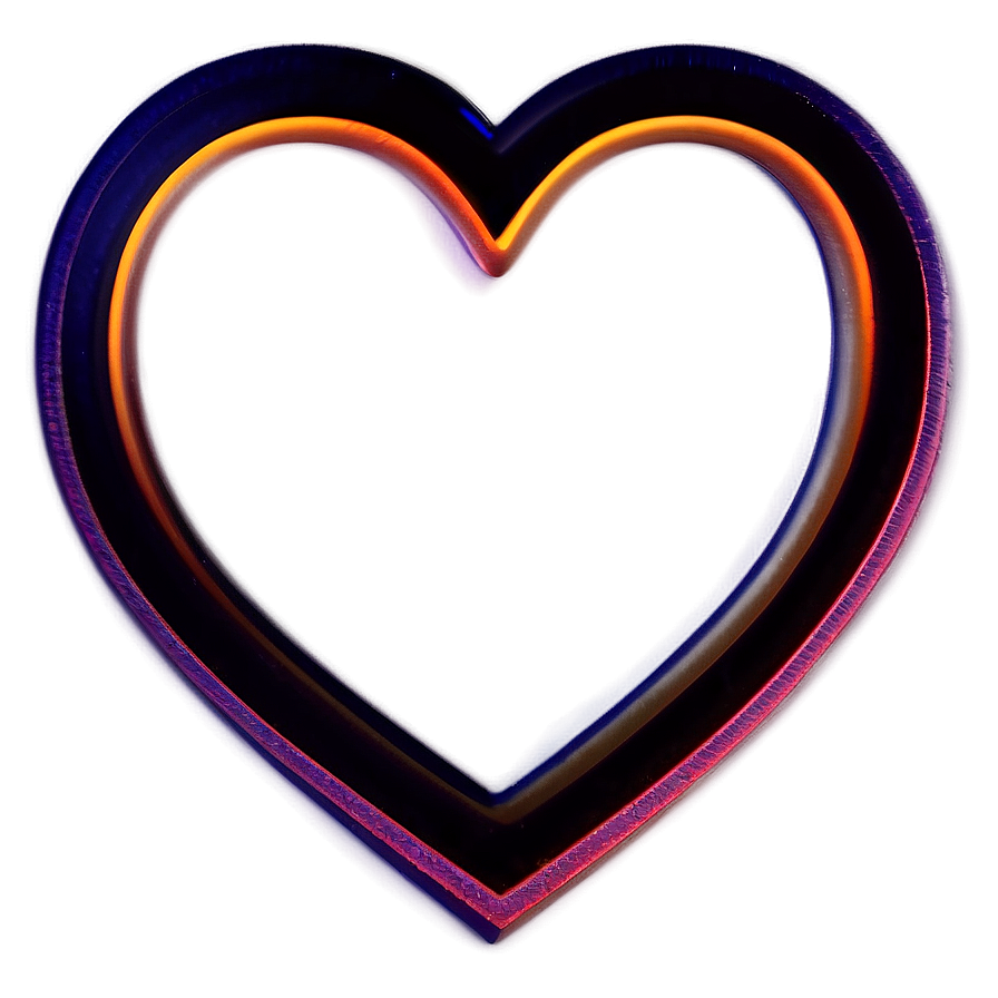 Neon Heart Clipart Glow Png Bfl85