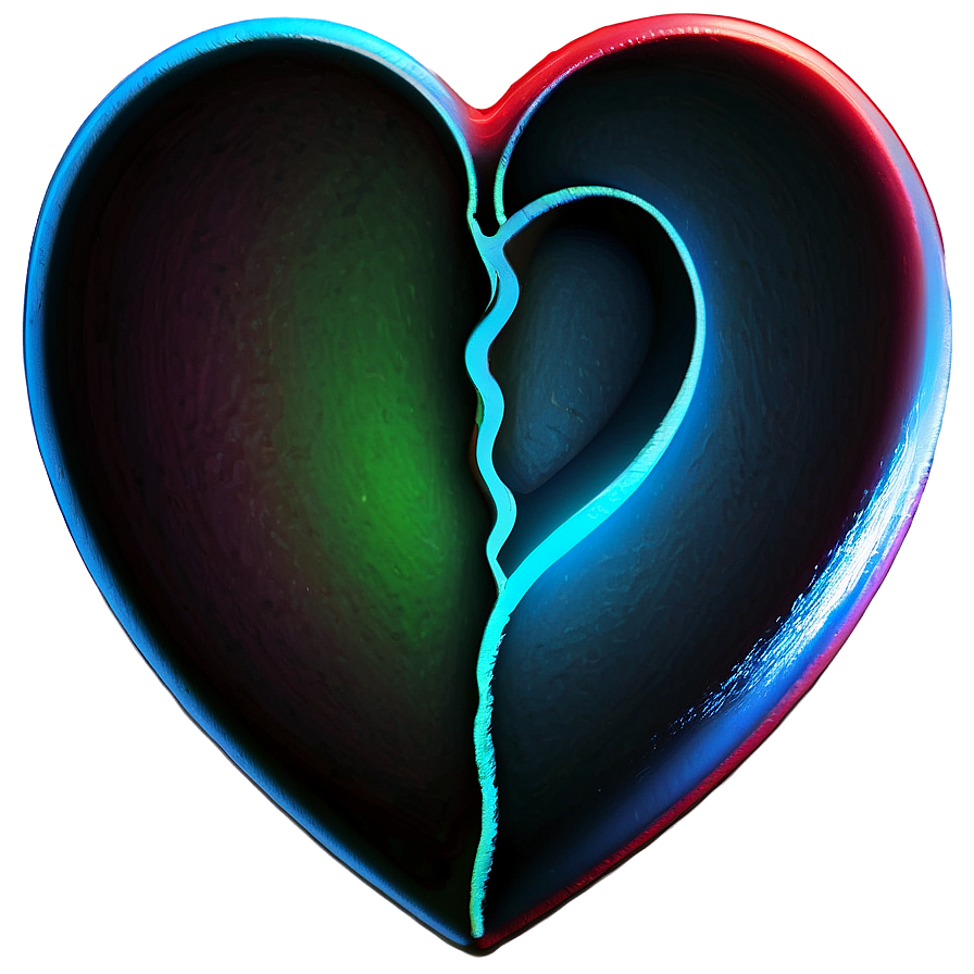 Neon Heart Icon Png Uss38