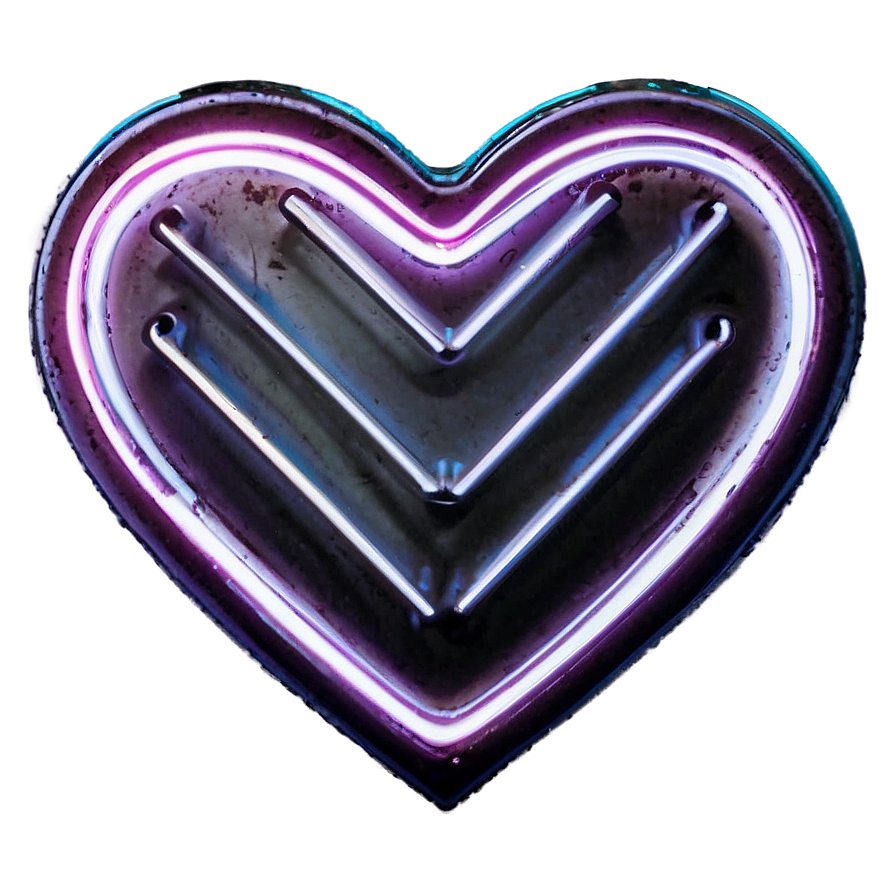 Neon Heart Light Png Jhe