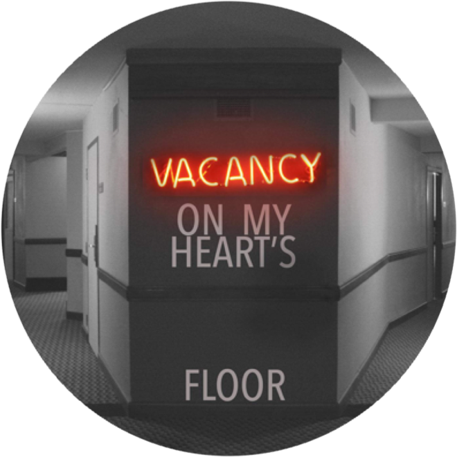 Neon Heart Vacancy Sign