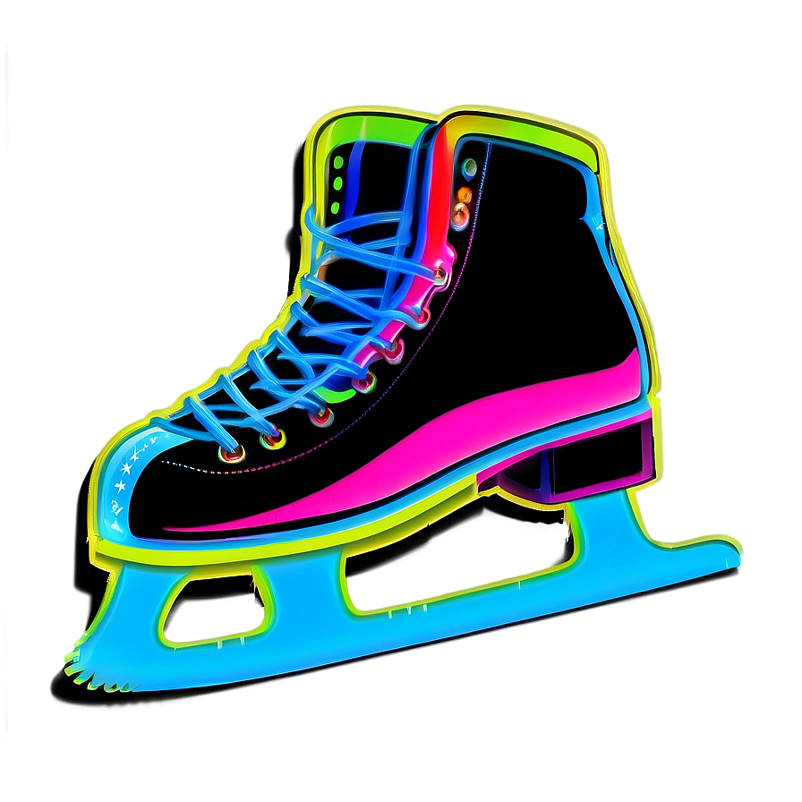 Neon Ice Skates Png 40