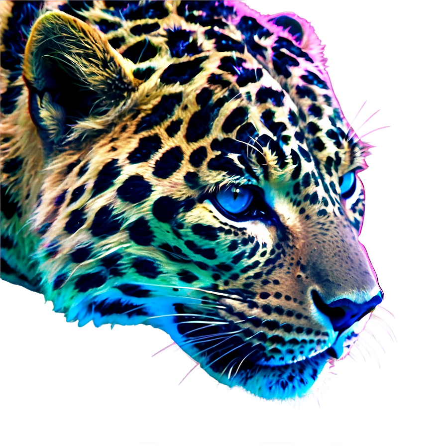 Neon Leopard Print Png 25