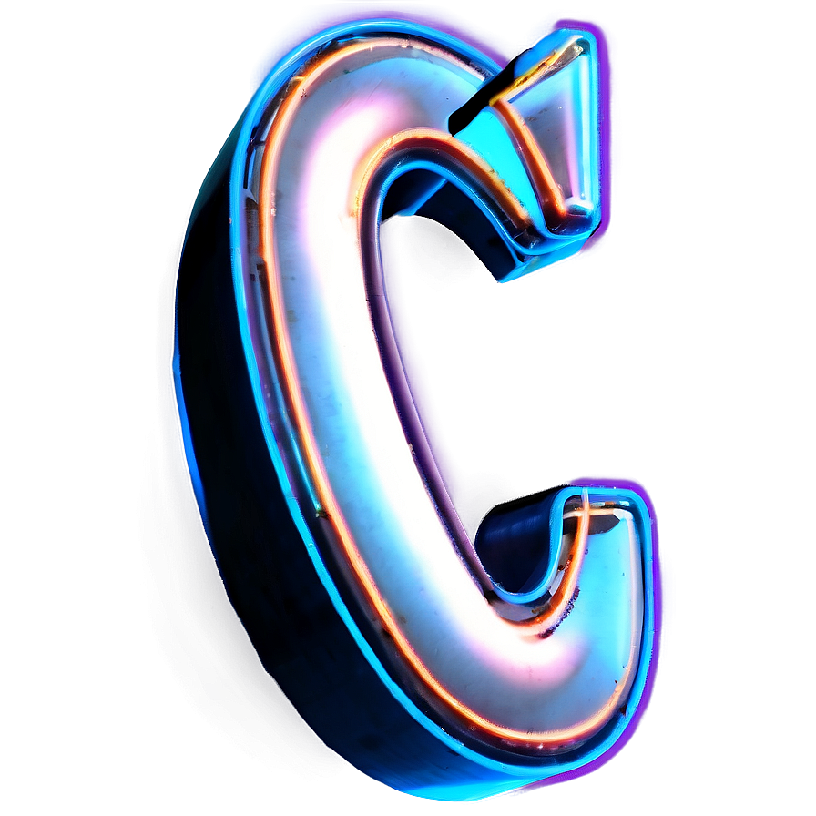 Neon Letter C Png Nod