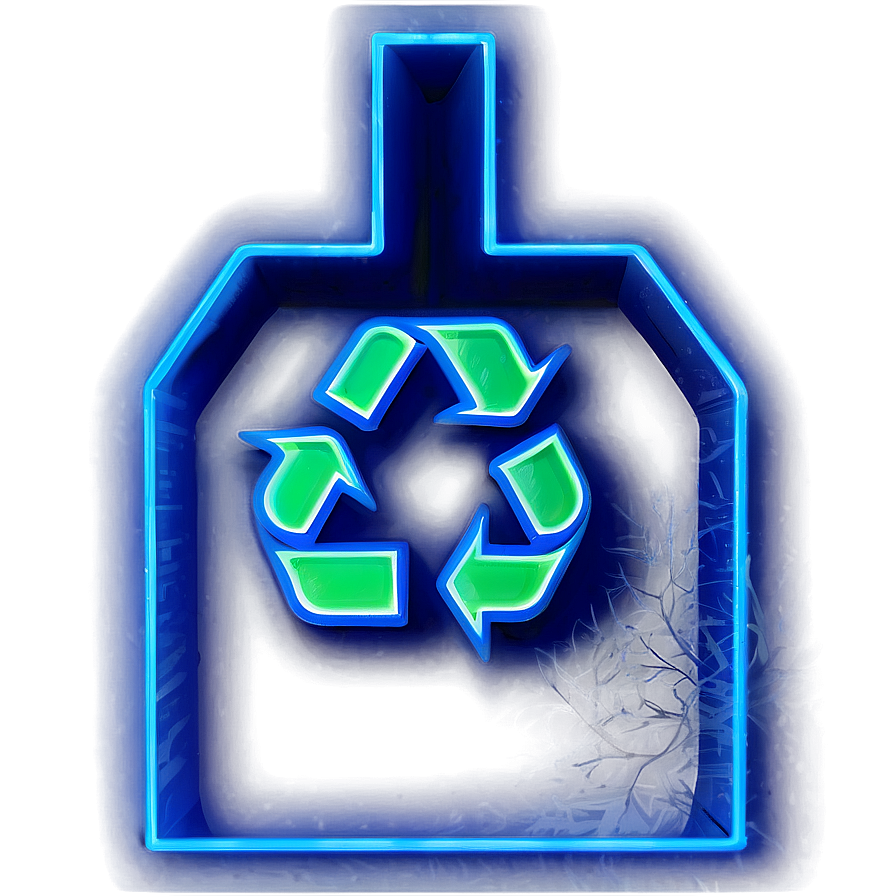 Neon Light Recycle Icon Png Yea34