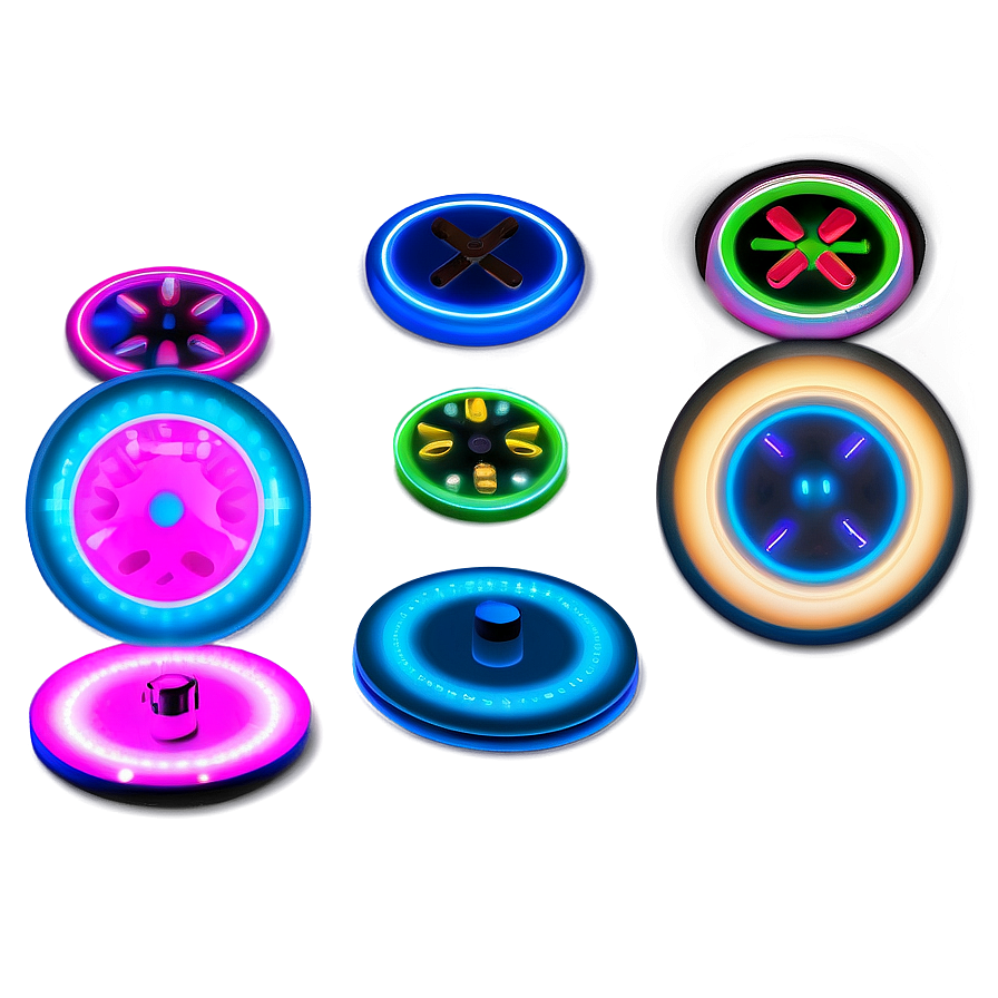 Neon Lights Buttons Png 06262024