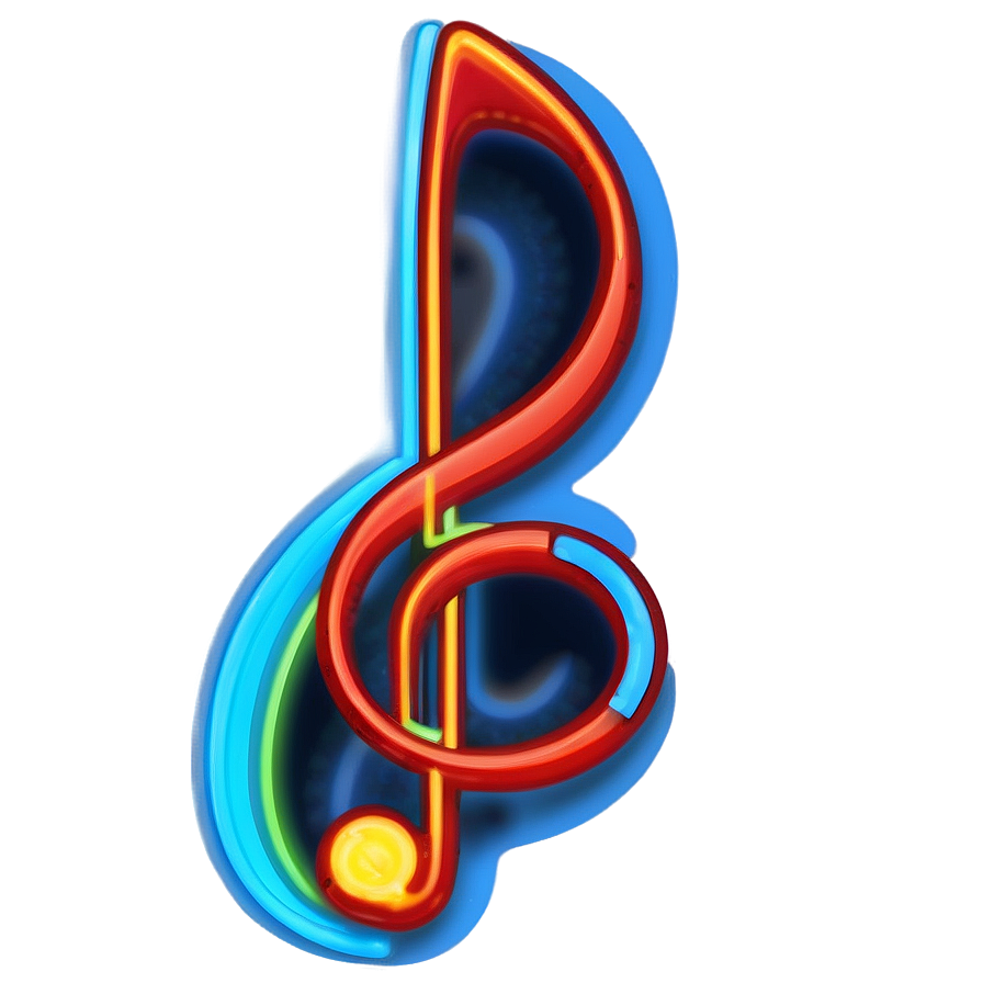 Neon Music Notes Png Tcb