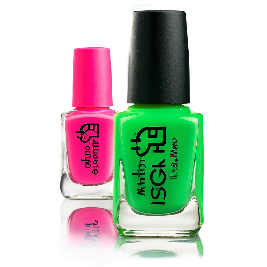 Neon Nail Polish Png 05252024