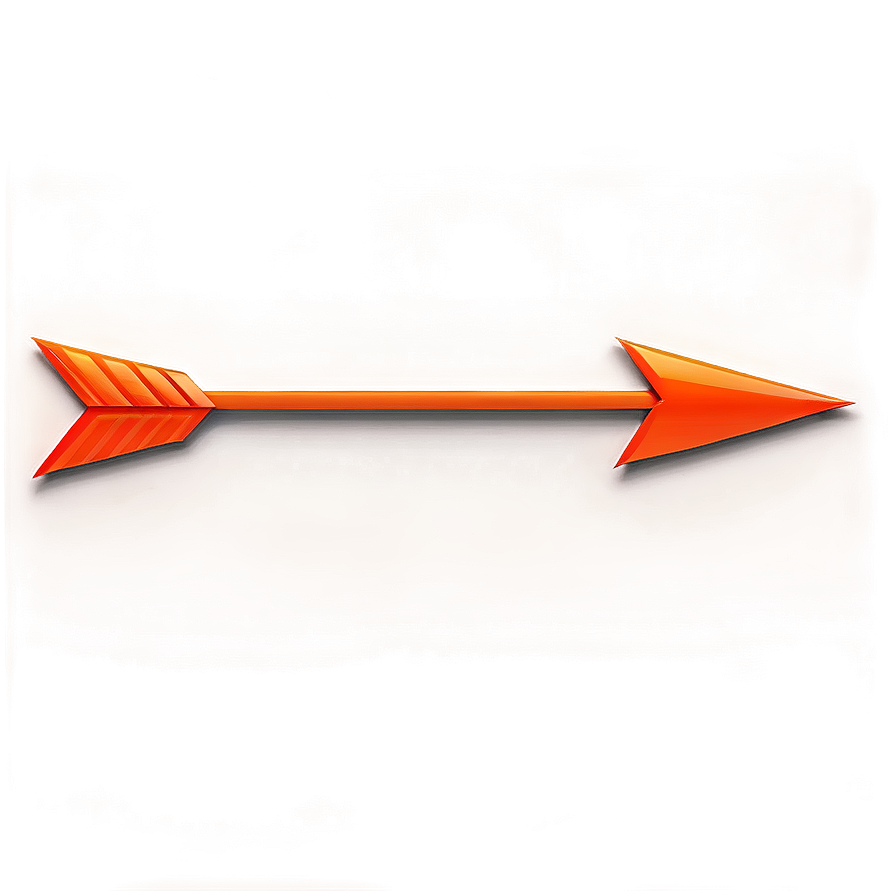 Neon Orange Arrow Design Png 57