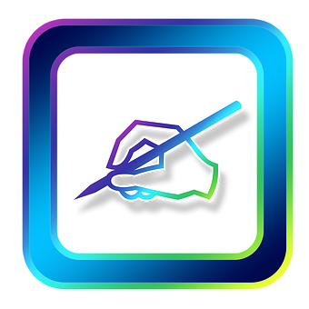 Neon Outline Drawing App Icon