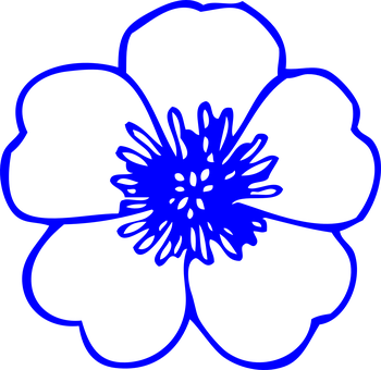 Neon_ Outline_ Flower_ Illustration