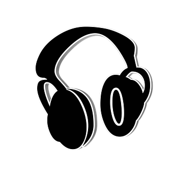 Neon Outline Headphones