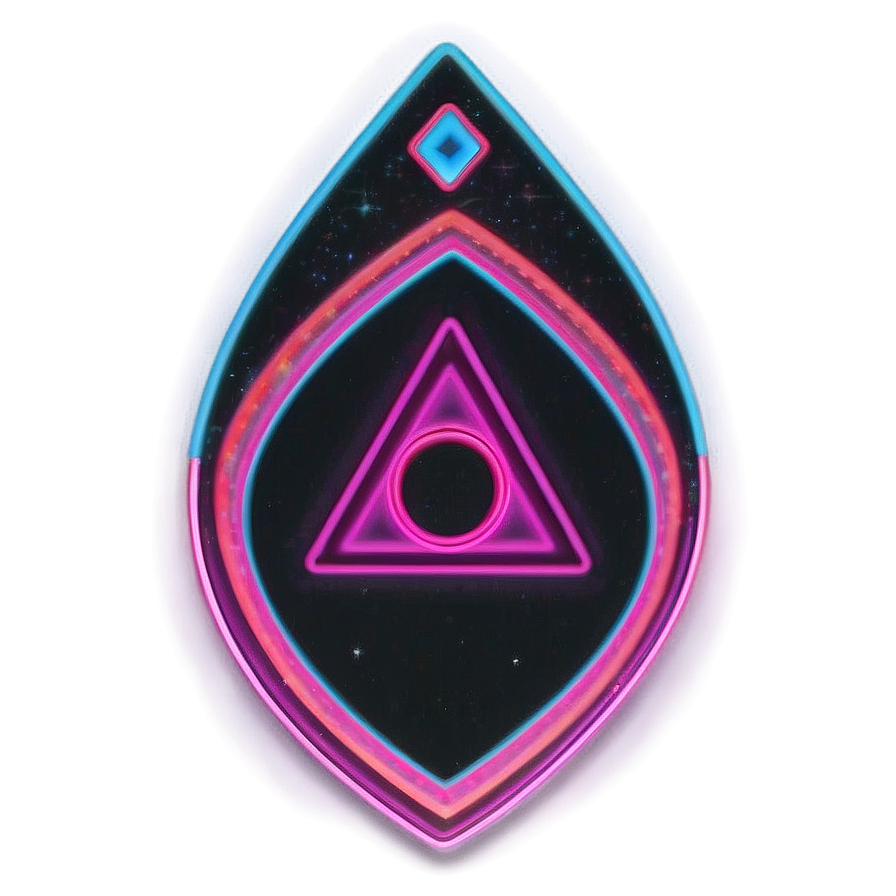 Neon Outline Planchette Png 4