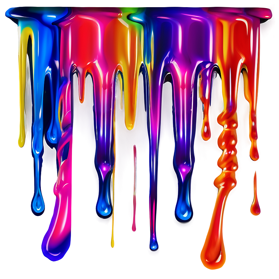 Neon Paint Drip Effect Png 95