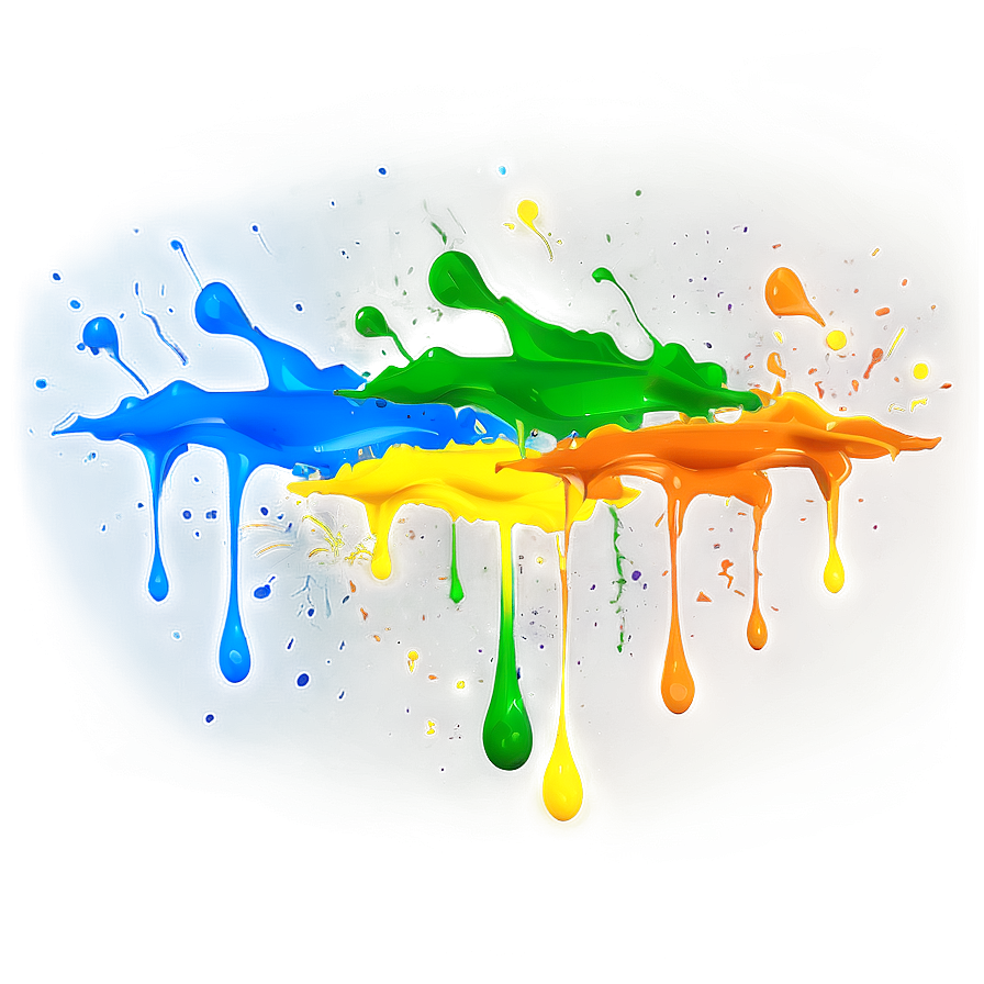 Neon Paint Splash Png Iki