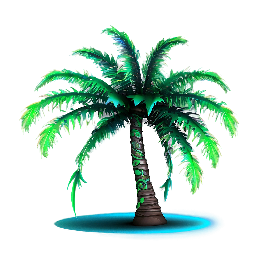 Neon Palm Tree Png 15