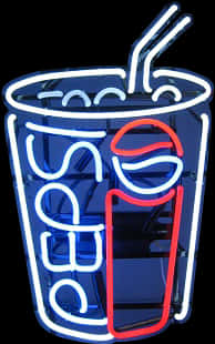 Neon Pepsi Cup Sign