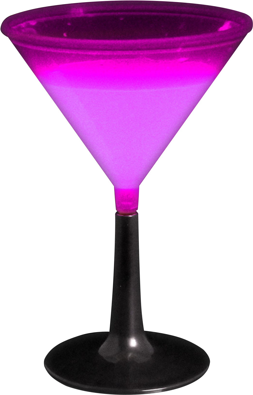 Neon Pink Martini Glass