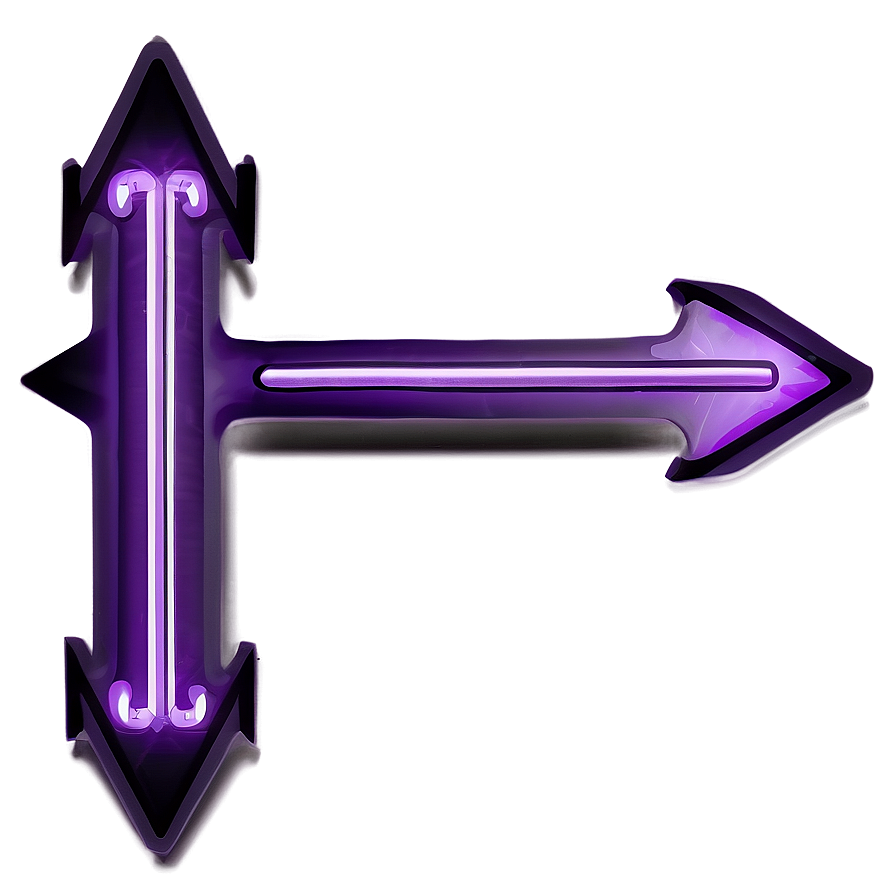 Neon Purple Arrow Design Png Fhx96