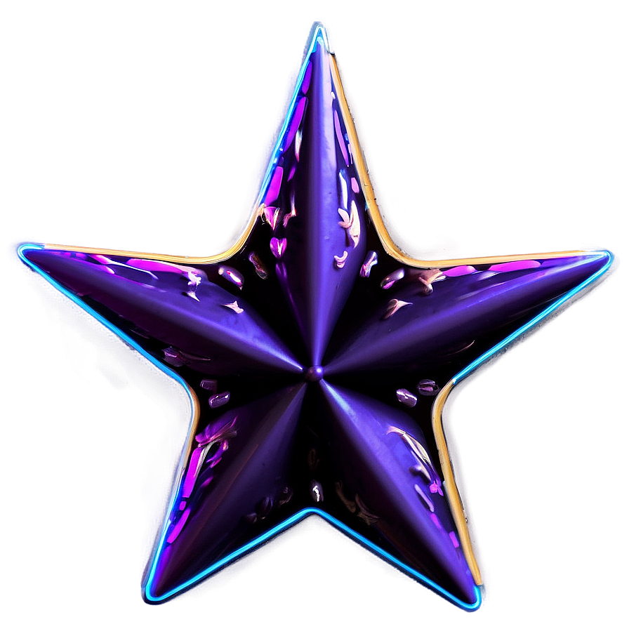 Neon Purple Star Image Png Wtw