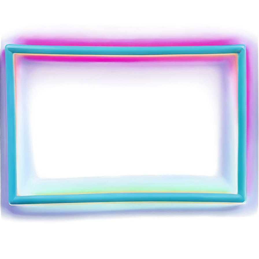 Neon Rectangle Design Png 06272024