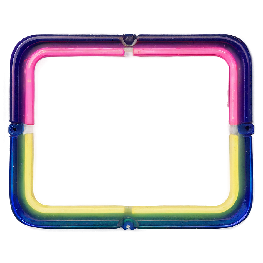 Neon Rectangle Detail Png Oxv