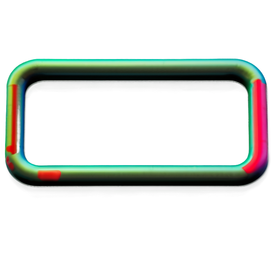 Neon Rectangle Element Png Qcm