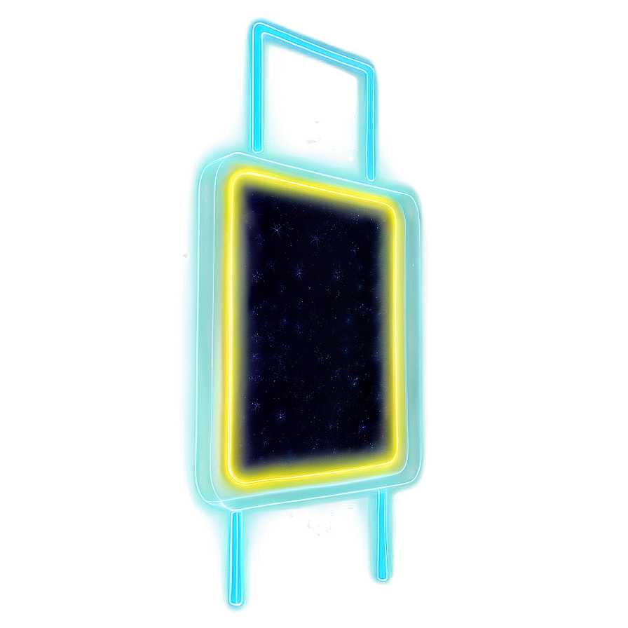 Neon Rectangle Energy Png Nug