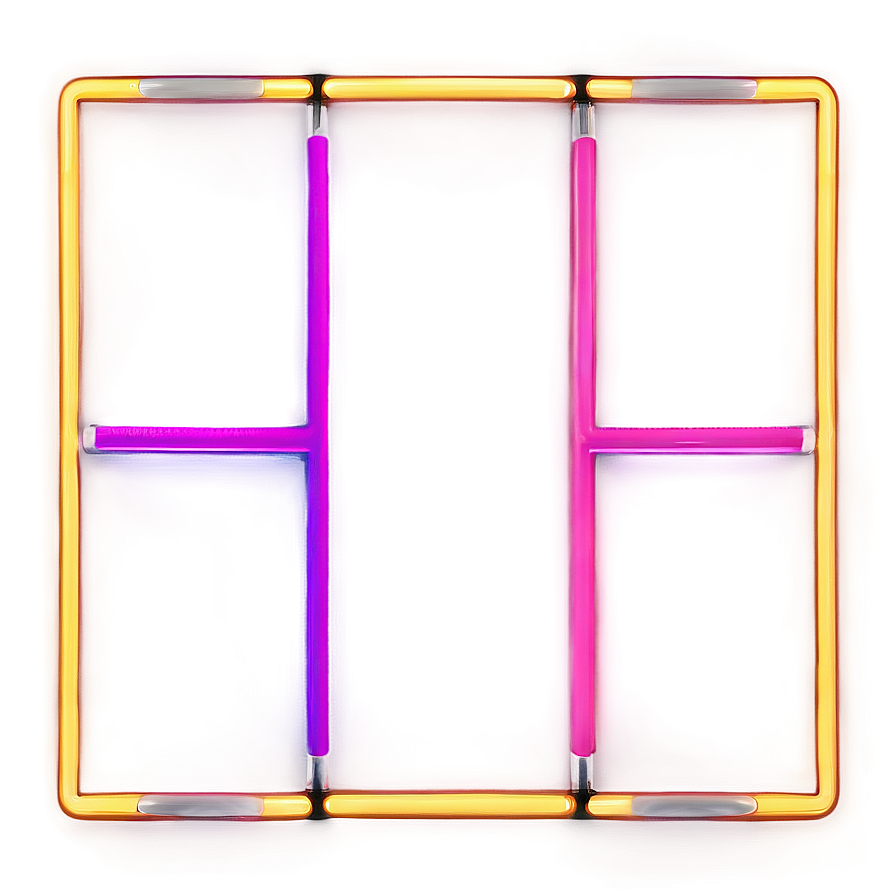 Neon Rectangle Outline Png Kgy