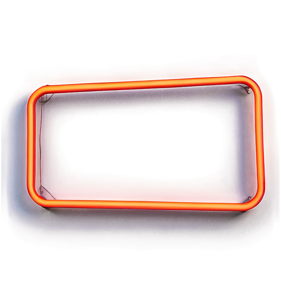 Neon Rectangle Sign Png 06272024