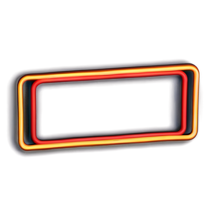 Neon Rectangle Style Png Txl13