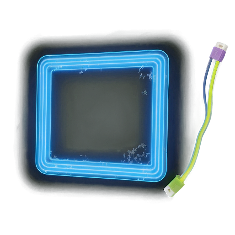 Neon Rectangle Visual Png 25