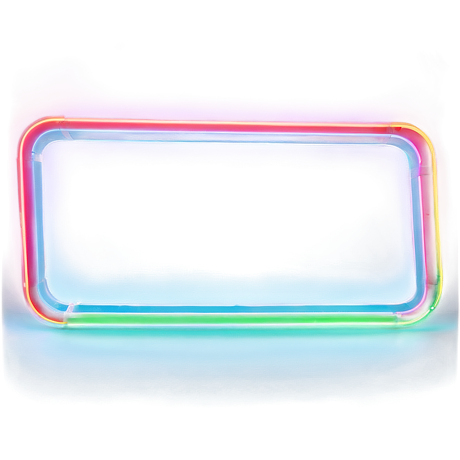 Neon Rectangle Visual Png Klo