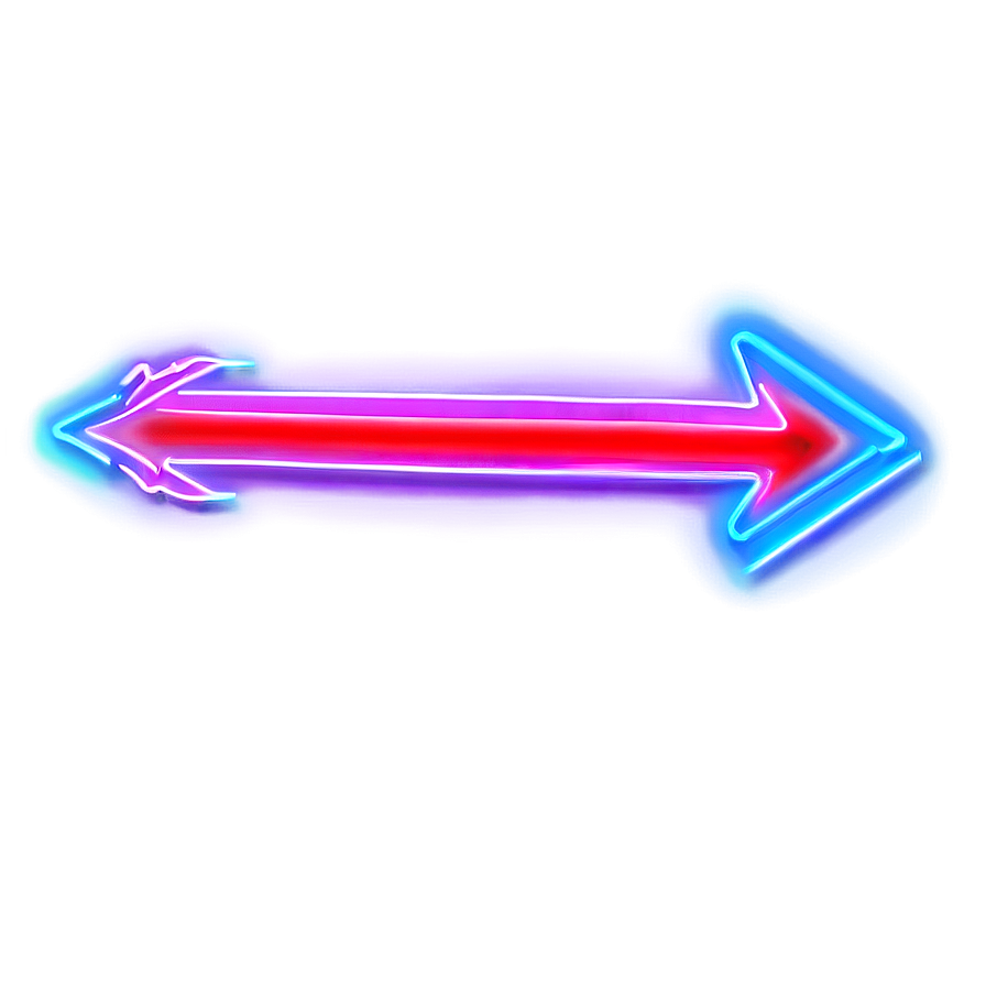 Neon Red Arrow Png 04302024