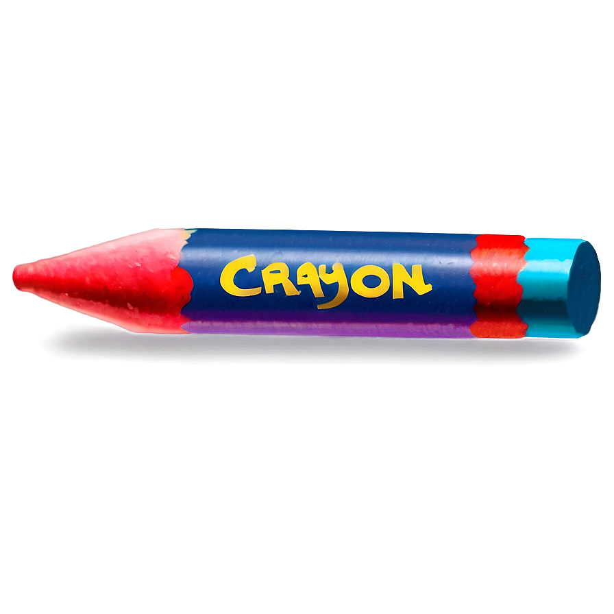 Neon Red Crayon Png Vem40