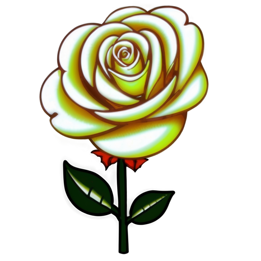 Neon Rose Png 15