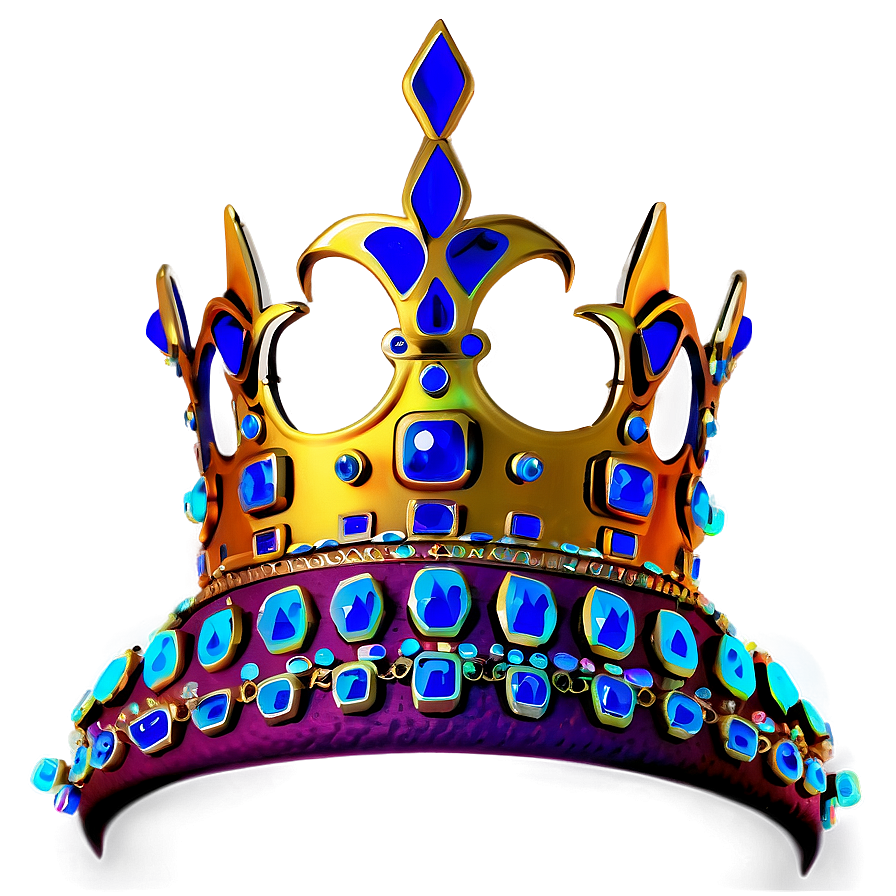 Neon Royal Crown Png 06272024